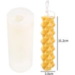 Haicheng Shop No.7 Tarzı 2021 Yeni Silikon Mum Kalıbı Geometrik Dönen Vidalı Çubuk Aromaterapi Mum Kalıbı Mum Silikon Kalıp Mum Yapımı (Yurt Dışından) - Renkli