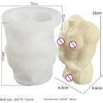 Haicheng Shop No.7 Tarzı 3D Roma Sütunu Mum Kalıbı, Dıy Sanat Insan Vücudu Mum Kalıbı, Mum Yapımı Kavanoz, Sanat Heykel Mum Modeli, Mum Kalıbı (Yurt Dışından) - Renkli