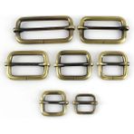 Haicheng Shop Pirinç Tarzı 20 mm 5 Adet Metal Slaytlar Tri-Glides Makaralı Tokalar Çanta Askısı Kaydırıcı Ayar Kemer Tokası Çanta Dıy Konfeksiyon Aksesuarları (Yurt Dışından) - Renkli