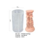 Haicheng Shop Resim Stili Olarak Dıy Mum Yapımı Kiti Roma Sütunu Silikon Kalıp Venüs Tanrıçası Aromaterapi Mum Insan Vücudu Alçı Kalıp Kek Dekorasyon Araçları (Yurt Dışından) - sabun yapımı - Renkli