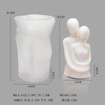 Haicheng Shop RS1-1264 Stili Portre Aromaterapi Mum Kalıpları Mum Yapımı Için Sabun Silikon Kalıp Insan Vücudu Silikon Kalıp Dıy Mum Aracı Kil Kalıp (Yurt Dışından) - Renkli