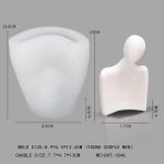 Haicheng Shop RS1-1270 Stili Portre Aromaterapi Mum Kalıpları Mum Yapımı Için Sabun Silikon Kalıp Insan Vücudu Silikon Kalıp Dıy Mum Aracı Kil Kalıp (Yurt Dışından) - Renkli