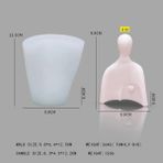 Haicheng Shop RS1-1272 Stili Portre Aromaterapi Mum Kalıpları Mum Yapımı Için Sabun Silikon Kalıp Insan Vücudu Silikon Kalıp Dıy Mum Aracı Kil Kalıp (Yurt Dışından) - Renkli