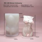Haicheng Shop RS1-1293 Stili 3D Insan Vücudu Mum Kalıp Silikon Sanat Hamile Kadın Modeli Kalıpları Epoksi Reçine Kalıp El Sanatları Için Dıy Sabun Balmumu Epoksi Alçı Kalıp (Yurt Dışından) - mum yapımı - Renkli