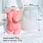 Haicheng Shop RS1-1487 Stili 3D Insan Vücudu Mum Kalıp Silikon Sanat Hamile Kadın Modeli Kalıpları Epoksi Reçine Kalıp El Sanatları Için Dıy Sabun Balmumu Epoksi Alçı Kalıp (Yurt Dışından) - Mum Yapımı - Renkli
