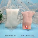 Haicheng Shop RS1-893 Stili 3D Insan Vücudu Mum Kalıp Silikon Sanat Hamile Kadın Modeli Kalıpları Epoksi Reçine Kalıp El Sanatları Için Dıy Sabun Balmumu Epoksi Alçı Kalıp (Yurt Dışından) - Mum Yapımı - Renkli