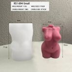 Haicheng Shop RS1-894-KÜÇÜK Stil 3D Insan Vücudu Mum Kalıp Silikon Sanat Hamile Kadın Modeli Kalıpları Epoksi Reçine Kalıp El Sanatları Için Dıy Sabun Balmumu Epoksi Alçı Kalıp (Yurt Dışından) - mum yapımı - Renkli