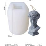 Haicheng Shop Rx-46 Stili 3D Kapalı Göz Kız Aromaterapi Mum Kalıbı Dıy Gül Insan Vücudu Mum Yapımı Sabun Relicone Kalıp El Sanatları Ev Dekor (Yurt Dışından) - Renkli