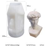 Haicheng Shop Rx-60 Stili 3D Kapalı Göz Kız Aromaterapi Mum Kalıbı Dıy Gül Insan Vücudu Mum Yapımı Sabun Relicone Kalıp El Sanatları Ev Dekor (Yurt Dışından) - Renkli