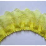 Haicheng Shop Sarı Stil 1 Yard 3 Katmanlı Pileli Organze Dantel Şerit Toplanan Örgü Kumaş El Yapımı Dıy Gelinlik Dantel Trim Dikiş Bebek Oyuncak Craft 6.5cm (Yurt Dışından) - Renkli