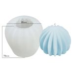 Haicheng Shop Sektör Stili 3D Geometrik Şekil Diy Mum Kalıbı Basit Çizgi Şekli Balmumu Modeli Armut Şekilli Silikon Kalıp Mum Yapımı Ev Dekorasyonu (Yurt Dışından) - Renkli