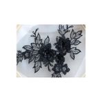 Haicheng Shop Siyah Stil 10 Adet 3D Renkli Gelinlik Dantel Aplike Dıy Zanaat Çiçek Yama Konfeksiyon Yardımcı Malzeme Altın Mavi Yama RS446 (Yurt Dışından)