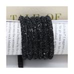 Haicheng Shop Siyah Stil Glitter Sequins Halat 6mm Yumuşak Tüp Halat Dize Giyim Ayakkabı Aksesuarları Için Dıy El Sanatları Takı Parti Bilezik Yapımı Malzemesi (Yurt Dışından) - Renkli - No: 1