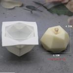 Haicheng Shop Stil 3 Stil Geometri Soya Balmumu Mumları Silikon Kalıp Elma Soğan Şekli Aromaterapi Mum Yapma Kalıpları 3D Mumluk Sabun Formu Kek El Sanatları (Yurt Dışından) - Mum Yapımı - Renkli