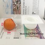 Haicheng Shop Stil 6 Stili Geometri Soya Balmumu Mumları Silikon Kalıp Elma Soğan Şekli Aromaterapi Mum Yapma Kalıpları 3D Mumluk Sabun Formu Kek El Sanatları (Yurt Dışından) - Mum Yapımı - Renkli