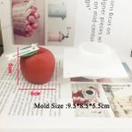 Haicheng Shop Stil 8 Stil Geometri Soya Balmumu Mumları Silikon Kalıp Elma Soğan Şekli Aromaterapi Mum Yapma Kalıpları 3D Mumluk Sabun Formu Kek El Sanatları (Yurt Dışından) - mum yapımı - Renkli