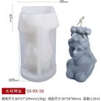 Haicheng Shop Sx-Rx-58 Stili Sanat 3D Insan Kafası Mum Kalıbı Diy El Yapımı Aromaterapi Mum Malzemesi Alçı Reçine Kalıpları Ev El Sanatları (Yurt Dışından) - Mum Yapımı - Renkli