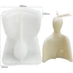 Haicheng Shop Sx-Rx-61 Stili Yaratıcı Mum Silikon Kalıp 3D Çift Aile Soyut Insan Şekli Aroma Mum Yapımı Balmumu Kalıpları Sabun Kalıp Ev Süsleme Dekor (Yurt Dışından) - Renkli