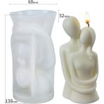 Haicheng Shop Sx-Rx-68 Stili Yaratıcı Mum Silikon Kalıp 3D Çift Aile Soyut Insan Şekli Aroma Mum Yapımı Balmumu Kalıpları Sabun Kalıp Ev Süsleme Dekor (Yurt Dışından) - Renkli