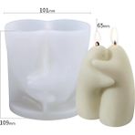 Haicheng Shop Sx-Rx-69 Stili Yaratıcı Mum Silikon Kalıp 3D Çift Aile Soyut Insan Şekli Aroma Mum Yapımı Balmumu Kalıpları Sabun Kalıp Ev Süsleme Dekor (Yurt Dışından) - Renkli