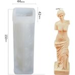 Haicheng Shop Venüs-B Tarzı Gözleri Bağlı Kız Portre Silikon Mum Kalıp Epoksi Insan Vücudu Sabun Döküm Kalıp Gül Çiçek Güzellik Balmumu Mum Dıy Yapma Aracı (Yurt Dışından) - Mum Yapımı - Renkli
