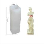 Haicheng Shop Venüs Kalınlaştırılmış Vers Tarzı 3D Roma Sütunu Mum Kalıbı, Dıy Sanat Insan Vücudu Mum Kalıbı, Mum Yapımı Kavanoz, Sanat Heykel Mum Modeli, Mum Kalıbı (Yurt Dışından) - Renkli