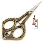 Haicheng Shop Yeşil Stil Avrupa Retro Oyma Terzilik Veya Dikiş Makası Antika Eski Paslanmaz Çelik Veya Terzi Iğne Oyaları (Yurt Dışından) - Renkli