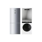 Haier 3'lü Beyaz Eşya Seti (c3fe844cgj-hw100-b14959n1-xf 6b2m3px) Gri