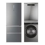 Haier 3'lü Beyaz Eşya Seti İnox (a3fe743cpj-hw90-b14939s8-xf 6b2m3px)