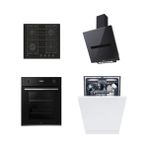 Haier 4'lü Ankastre Set Siyah (HWOS2BFA2H4A-HAVG5BF4S2B/1-HADG6DCS56B-XS 6B0S3FSB)