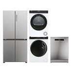 Haier 4'lü Beyaz Eşya Seti (hcr3818enmm-hw100-b14959nu1-hd100-a2939e-tr-xf 6b2m3px)