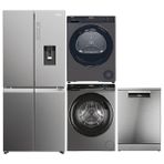 Haier 4'lü Beyaz Eşya Seti (HCW58F18EWMP-HW90-B14939S8-HD90-A2939RE-XF6B2M3PX)