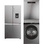 Haier Beyaz Eşya Seti Inox (HCW58F18EWMP-HW90-B14939S8-XF 4A4M4PX)