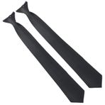 HaiFafafaing Erkekler için 2 Paket Klipsli Kravat Seti 50 cm Klasik Düz Renk Ayarlanabilir Bağlar Düğün, Ofis, Mezuniyet, Üniforma ve Resmi Etkinlikler için, ❦, 2 pcs
