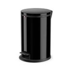 Hailo 0517-060 Çöp Kovası Pure M Siyah 12 Lt - 1 Adet