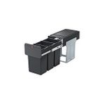 Hailo Dolap İçi Siyah Çöp Kovası 3x10 Lt Renksiz