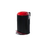 Hailo Topdesign Siyah-Kırmızı 16 L Çöp Kovası
