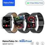 Haino Teko-14 Su Geçirmez 10 Gün Pil Ömrü Amoled Ekran Akıllı Saat 3 Kordon - Siyah