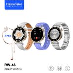 Haino Teko Rw-43 Gercek Amoled Ekran Android Ios Harmonyos Uyumlu 3 Kordonlu Bileklik Hediyeli Akilli Saat Gumus