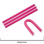 Hair Clips 4'Lü Sosis Bigudi - Pembe