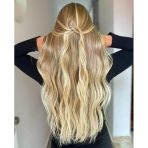 Hairpim Wavy (0.8 Gr) Doğal Kumral Sarı 50 Adet 60 Cm Yeni Nesil Kaynak Saç Hp442