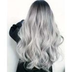 Hairpim Wavy (0.8 Gr) Gri Ombre 50 Adet 60 Cm Yeni Nesil Kaynak Saç Hp423