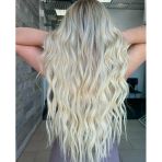 Hairpim Wavy (0.8 Gr) Kumral Ombre Platin 50 Adet 70 Cm Yeni Nesil Kaynak Saç Hp456