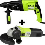 HAIS Kırıcı Delici Hilti Matkap 2,8 J 800 Watt ve Avuç Taşlama Makinası 710 W 115 Mm ( SET 1 )