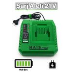 Hais Pro H20 21V Uyumlu Şarj Aleti Elektrikli Alet Akü Şarj Adaptörü Hızlı Şarj Güç Kaynağı