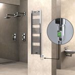 Haiti Düz Krom 300 Watt 400x1500 cm Termostatlı Elektrikli Havlupan