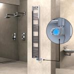 Haiti Düz Krom Musa 300 Watt 300x1800 cm Termostatlı Elektrikli Havlupan