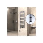 Haiti Elektrikli 300 Watt 500x1500 cm Düz Krom Oned On Off Termostatlı Sol Havlupan