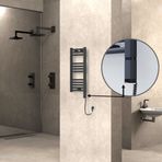 Haiti Elektrikli 300x700 Düz Antrasit Texture Sağ 200 Watt Havlupan