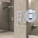 Haiti Elektrikli 300x700 Düz Beyaz Parlak Sol 200 Watt Havlupan